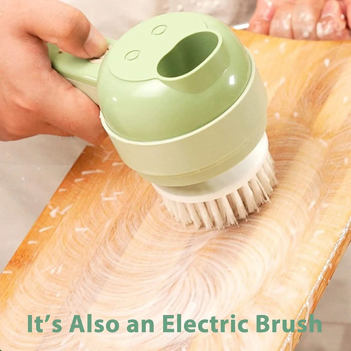 4 in 1 Handheld Electric Vegetable Cutter Set Multifunctional Hand Held Food Processor Portable Wireless Vegetable Chopper Slice